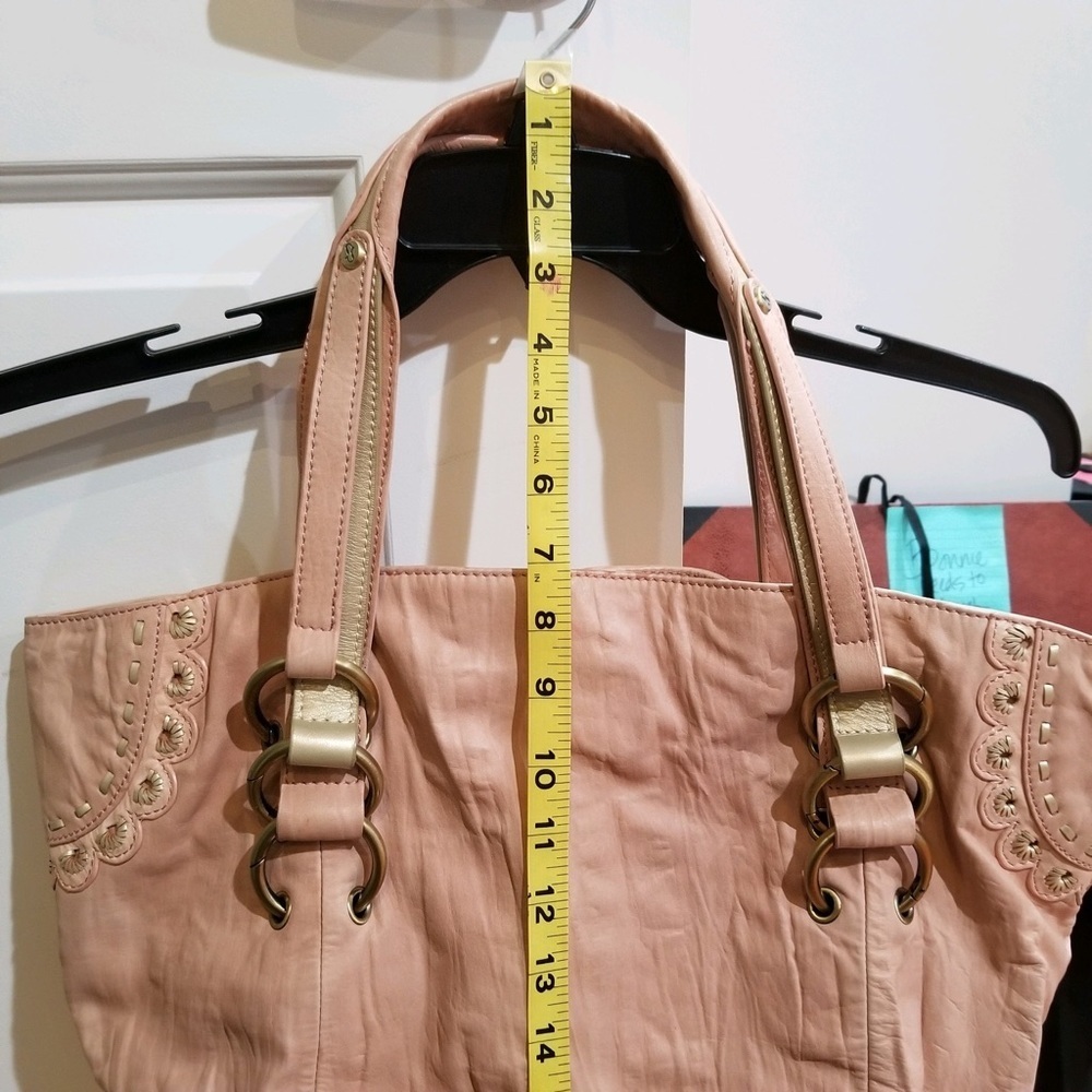 Sabrina Scala Satchel Leather Handbag - Picture 11 of 13